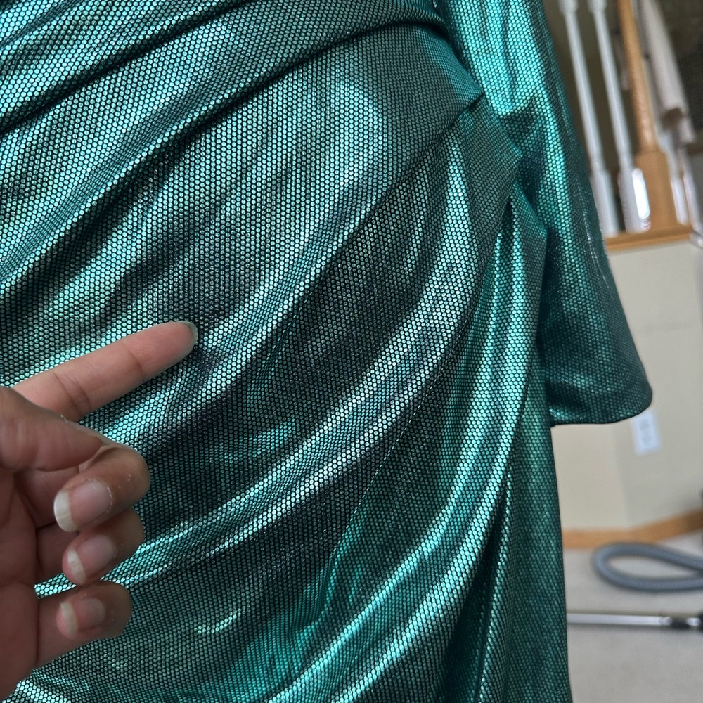 Dress the Population Shiny Metallic Long Sleeve Dress – Size Large - Picture 5 of 16